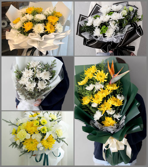 四川成都彭州市磁峰镇蟠龙村白事花束代送